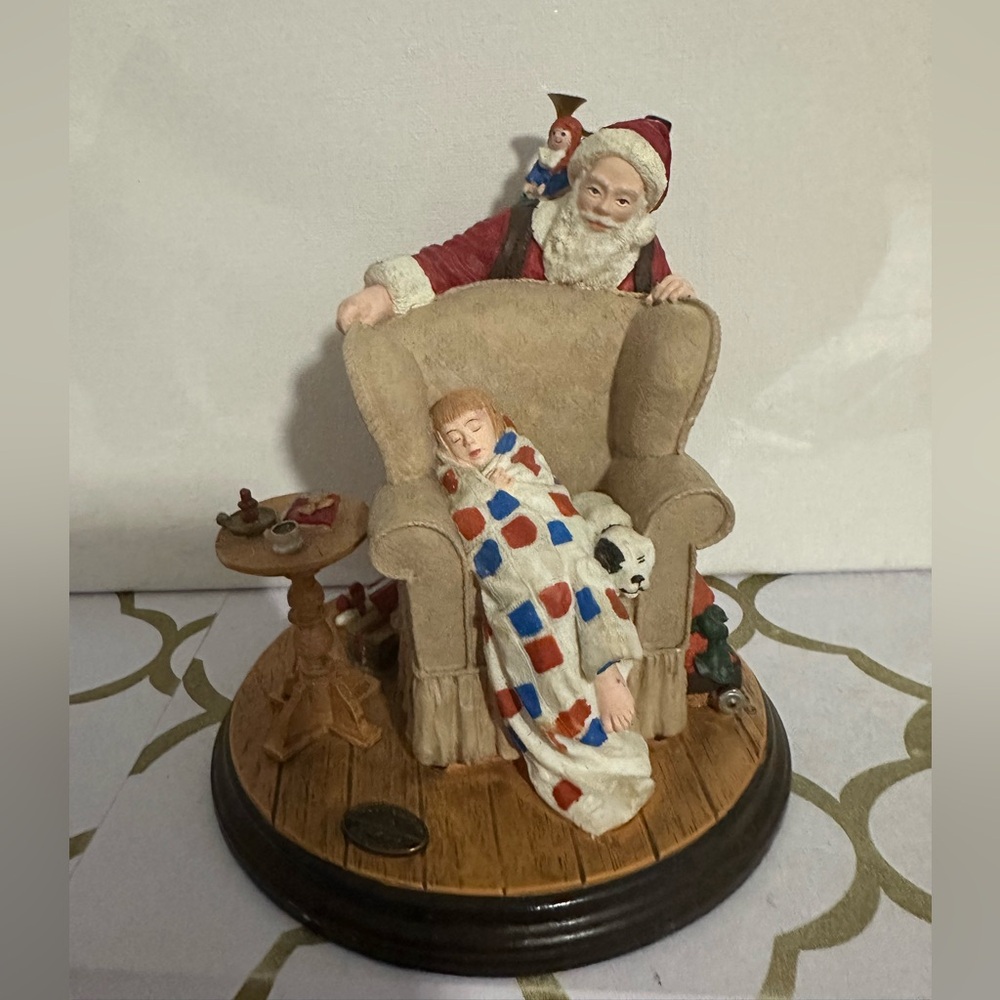 The Rockwell Heirloom Santa Collection "Christmas Dream" 1991 2nd In Series